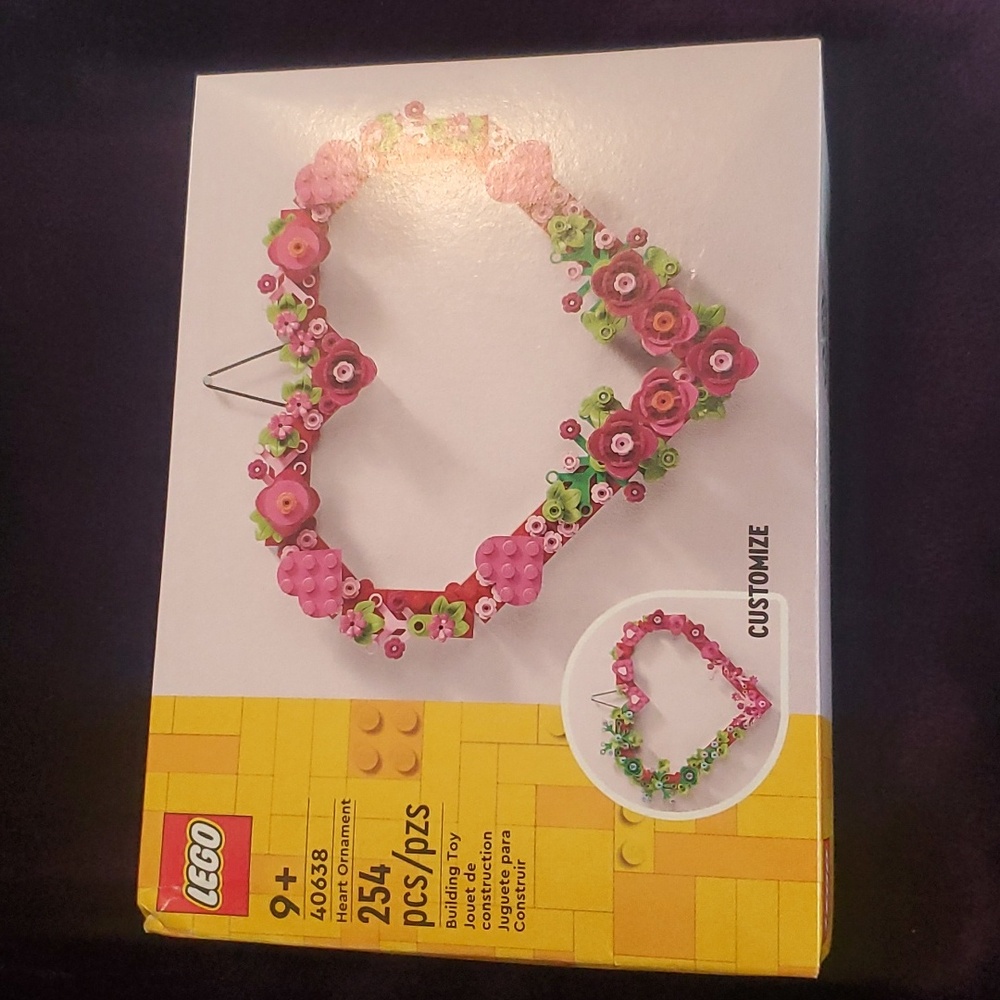 Lego Heart Ornament 40638